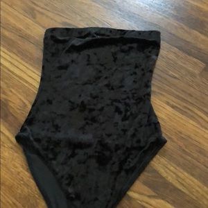 Velvet Strapless bodysuit